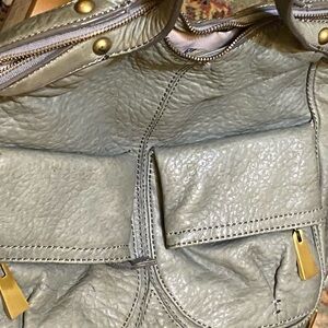 Elegant Gray Cynthia Rowley Leather Women's Bag